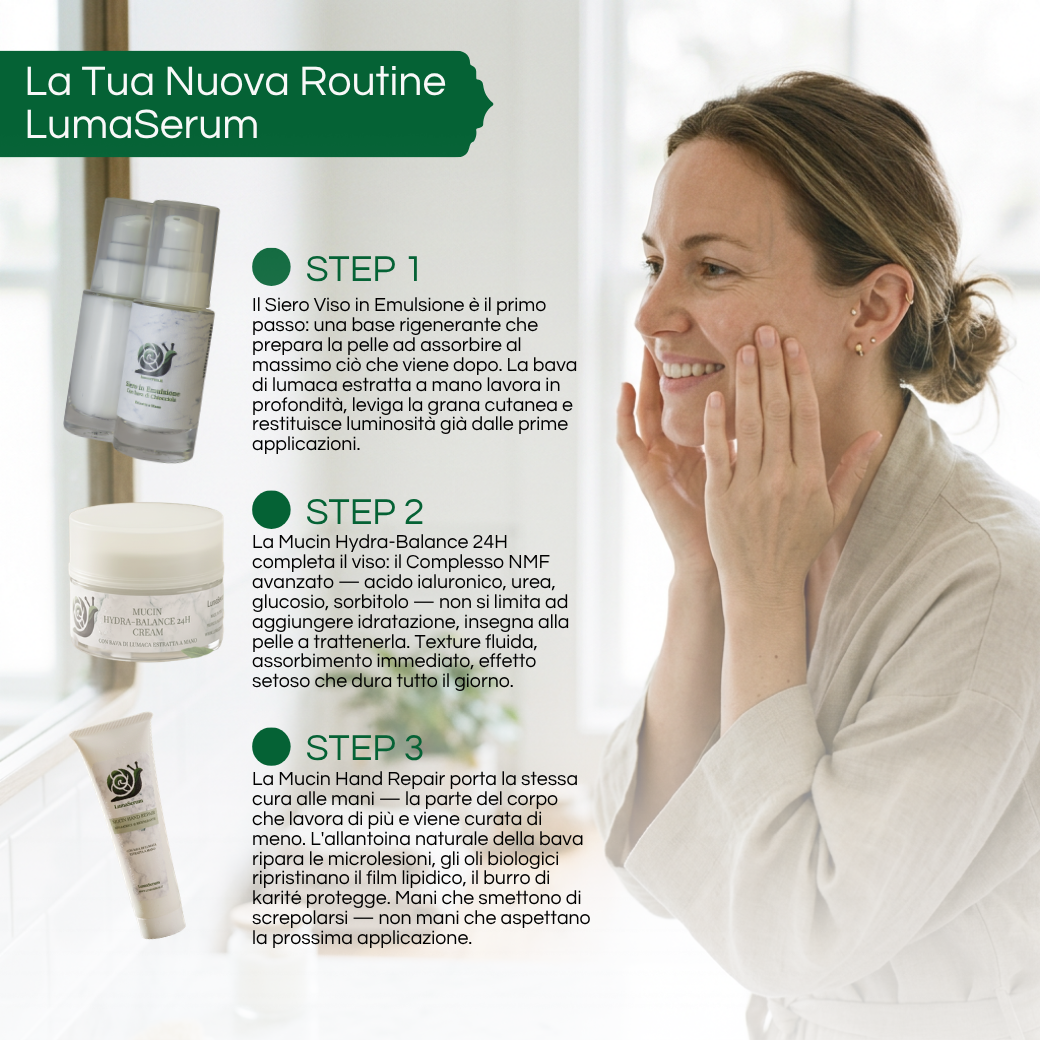 KIT PELLE LUMINOSA - LA ROUTINE LUMASERUM